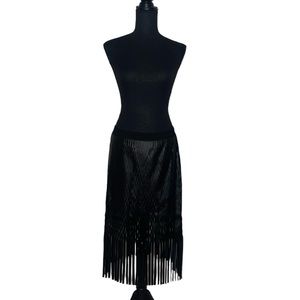 Trouvé Black Faux Leather *UNIQUE* Skirt